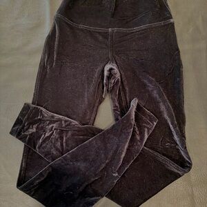 Lululemon Athletica Black Velvet Leggings